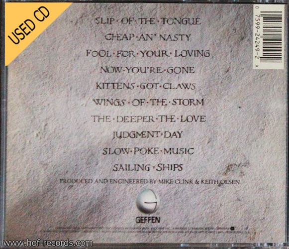 Used CD Whitesnake - Slip of the tongue