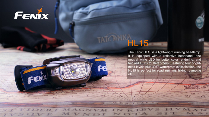 ไฟฉายคาดหัว Fenix HL15 สำหรับนักวิ่ง