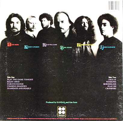 Kansas - Vinyl ConFessions 1982 1lp