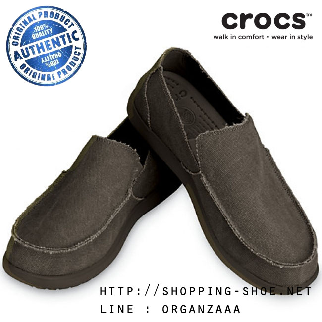 Crocs Men's Santa Cruz - Espresso / Espresso ของแท้ Outlet ไทยและอเมริกา