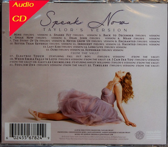 Taylor Swift - Speak Now Taylor Version 2Cd New