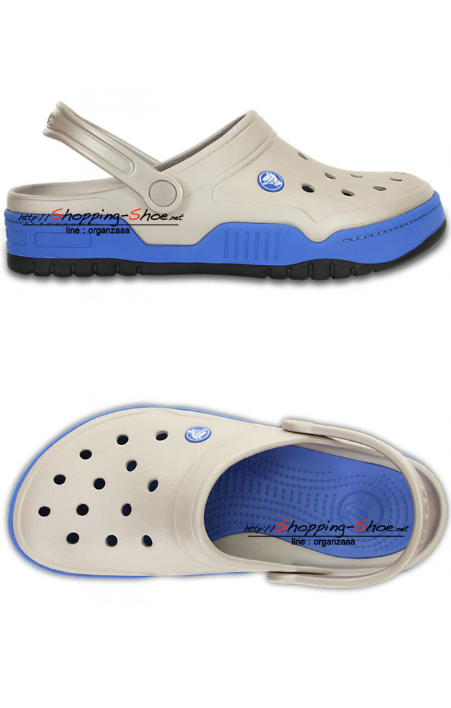 Front Court Clog - Platinum / Varsity Blue ของแท้ Outlet ไทยและอเมริกา