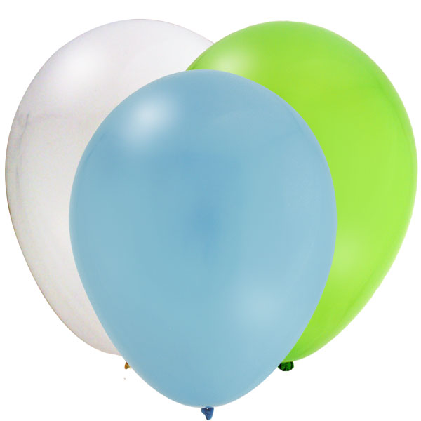 ลูกโป่งกลมเนื้อสแตนดาร์ท สีเขียวตองอ่อน ไซส์ 10 นิ้ว แพ็คละ 10 ใบ (Round Balloons Size 10" - Standard Green Lime Color)