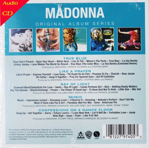 Madonna Boxset 5 Cd N.