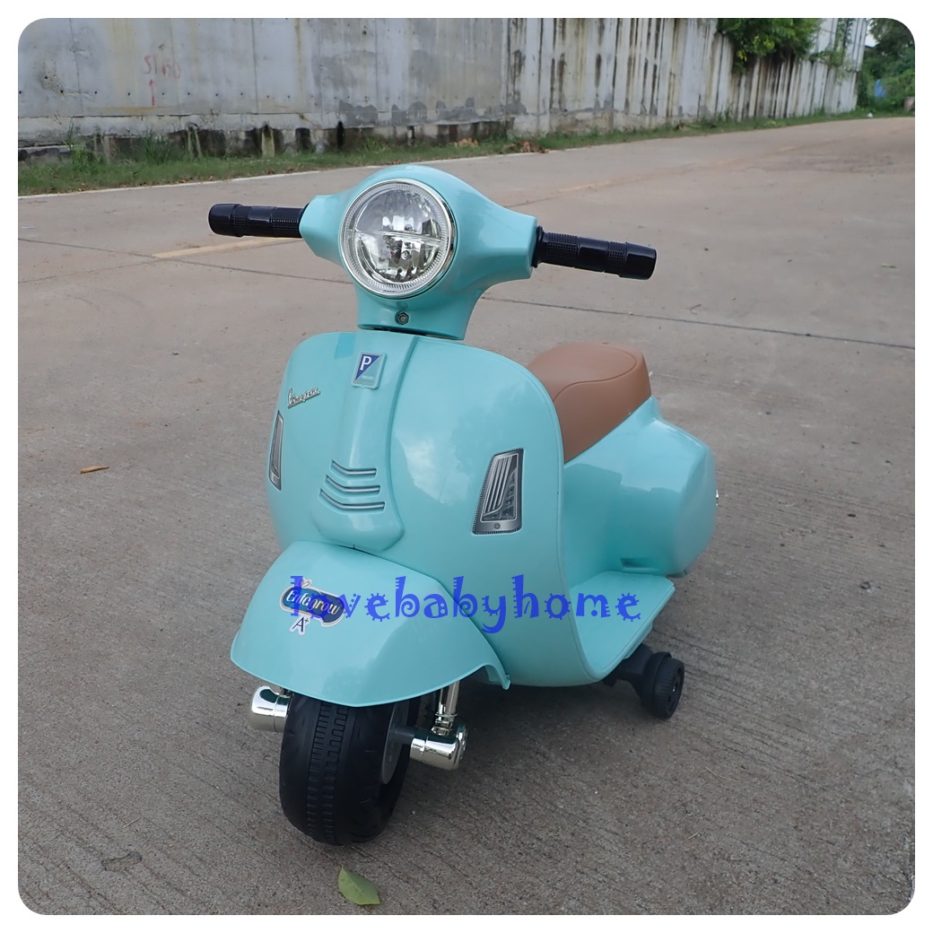 รถแบตเตอรรี่ เวสป้า vespa รถเด็ก รถเวสป้า ขับได้จริง