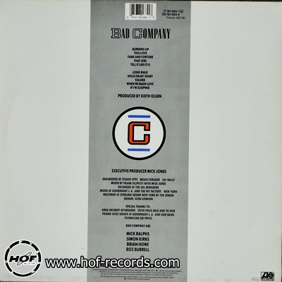 Bad Company - Fame and Fortune 1 LP