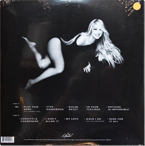 Mariah Carey - Here For It All (White Cloud) 2Lp New