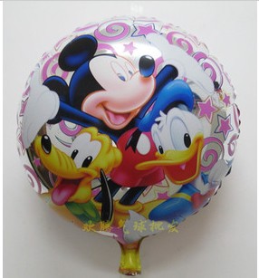 Disney Round Balloon Shape Balloon - ลายการ์ตูนดิสนีย์ ทรงกลม / Item No.TL-A067