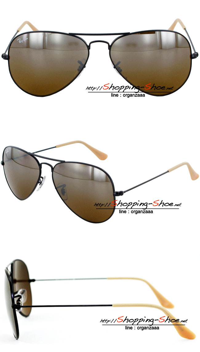 RayBan - RB3025 006/3K Aviator Brown Silver Mirror Gradient Lens, 58 mm. (เลนส์ปรอทน้ำตาลไล่สี)