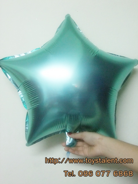 ลูกโป่งฟลอย์รูปดาว สีเขียวมุก ไซส์ 18 นิ้ว - Star Shape Foil Balloon Pearl Green Color/Item No.TL-G006