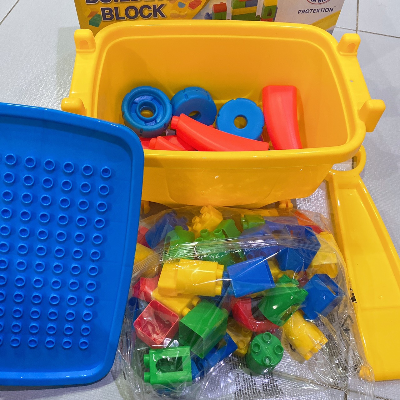 Building Block ตัวต่อเสริมจินตนาการ พี่หมี สินค้าเป็นของแถมของพรีเมี่ยม