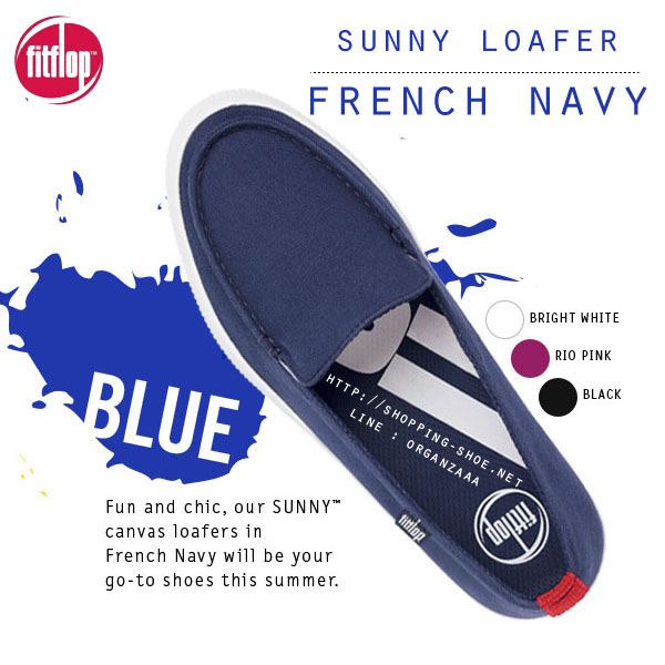 Fitflop Sunny Loafers French Navy ของแท้ นำเข้าจาก USA และ UK