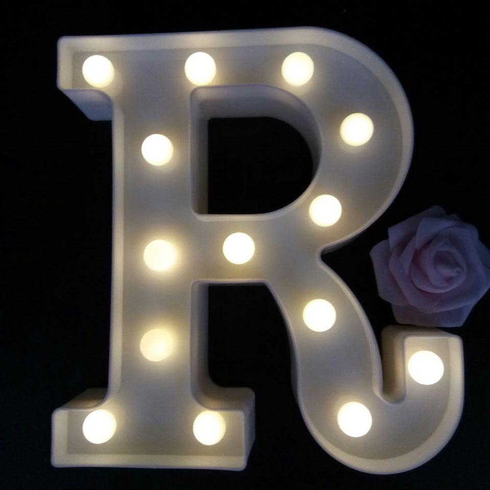 กล่องไฟ LED ตัวอักษรภาษาอังกฤษ A-Z กล่องสีขาว (กรุณาระบุตัวอักษรที่ต้องการ เมื่อทำการสั่งซื้อ) / ราคาต่อ 1 ชิ้น