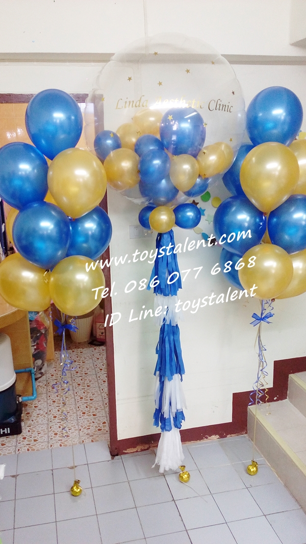 Set#88 เซ็ทช่อลูกโป่ง PVC balloons 36"+กลม10นิ้ว (10ใบ2ช่อ) รวมทั้งหมด 3 ช่อ (ชุดใหญ่)