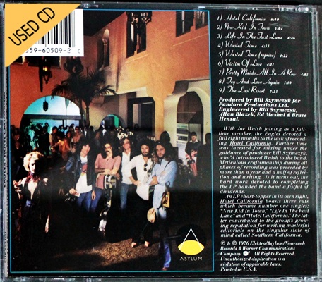 Used CD Eagles - Hotel California