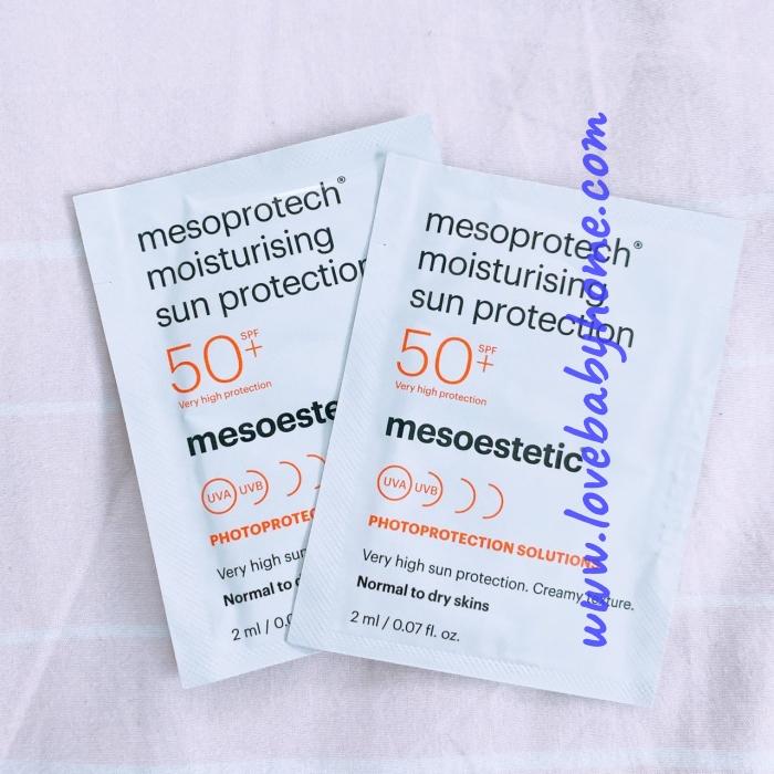 Mesoprotech Light water antiaging veil SPF 50+ - กันแดดสูตรให้ความชุ่มชื้น ไม่เหนอะหนะ, ซึมเข้าสู่ผิวได้รวดเร็ว กันน้ำ ขนาด 2 มล.