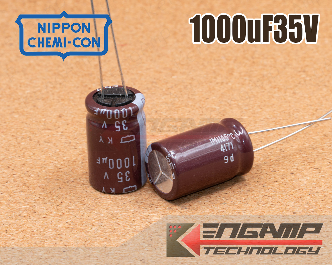 (10ตัว) [E-CAP] 1000uF/35V 105 C NIPPON KY 12.5x20 P=5mm 20%