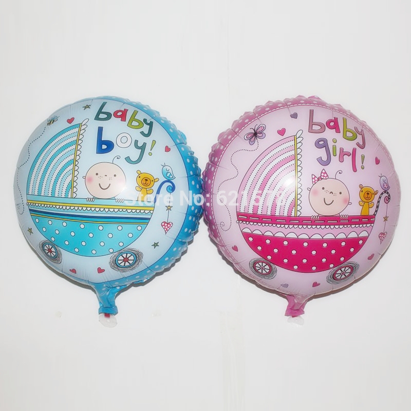 ลูกโป่งฟลอย์กลมเด็กในรถเข็น เด็กชาย/เด็กหญิง - Baby Boy/Girl Foi Balloon / Item No. TL-C015