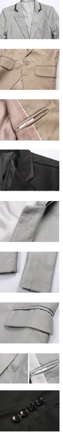 เล็กไม่สูง!!เสื้อสูทแขนและเสื้อสั้น สลิมฟิต ตัวสั้น ปกคลิบดำ Size No.36 (ดำ)