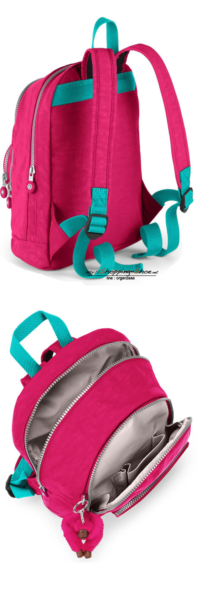 Kipling Heart Kids Backpack - Flamboyant Pink C (Belgium)