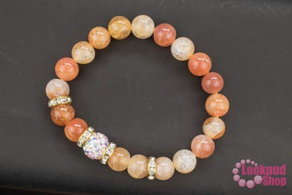 ชุดหินนำโชค ประจำวันเกิดวันพฤหัสบดี หินเกร็ดมังกร (1ชุด)