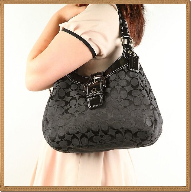 Coach Soho Signature Hobo 17094 - Black