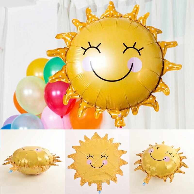 ลูกโป่งฟลอย์รูปหน้ายิ้มพระอาทิตย์ 26"- Smiley Sun 26"Shape Balloon / Item No. TL-A100