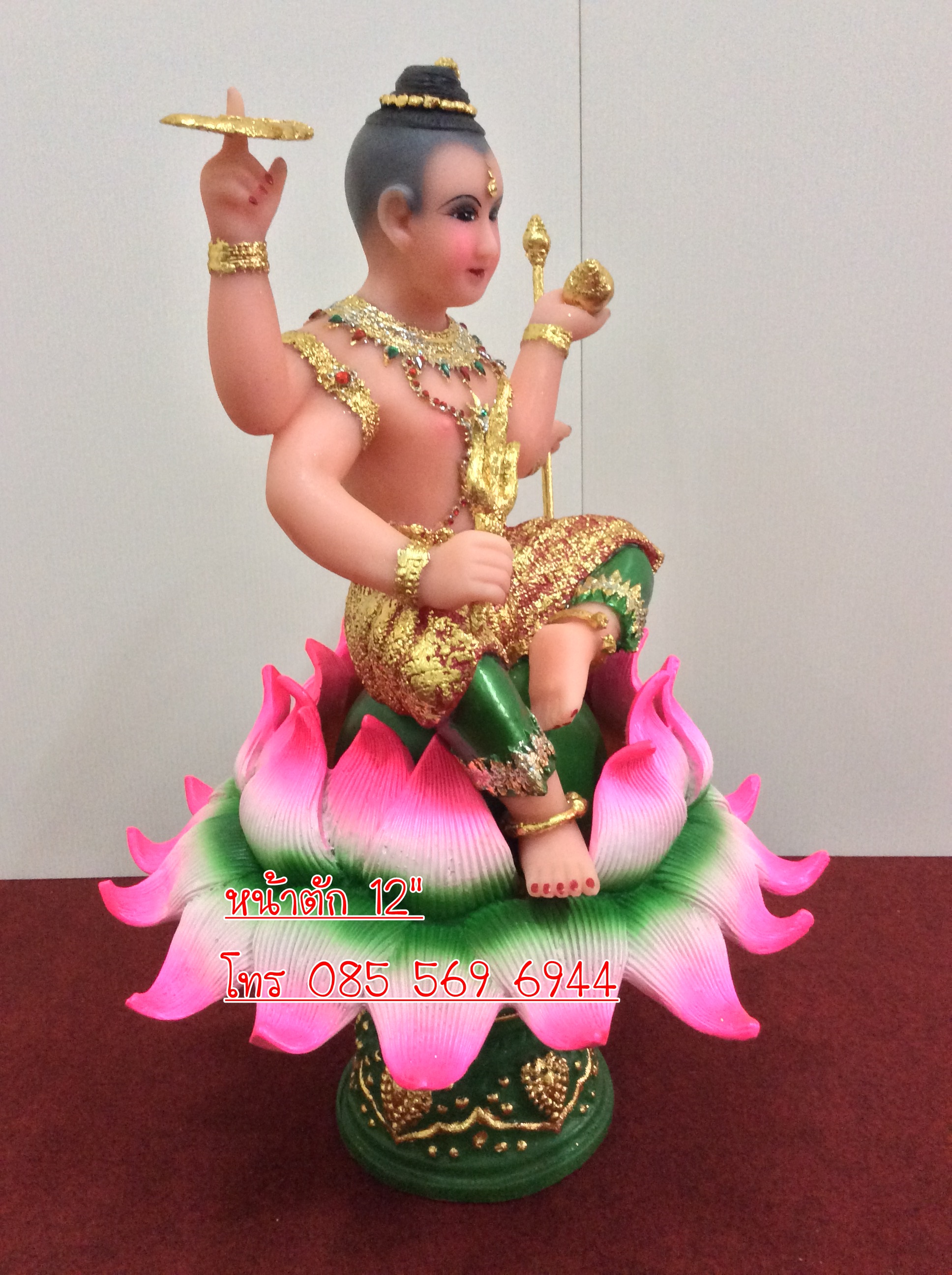 กุมารนั่งพร 4 กร หนักตัก 12"