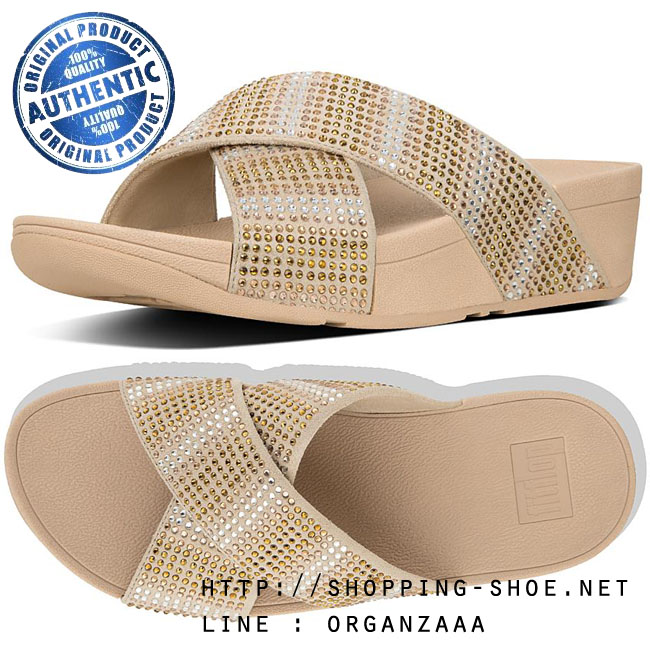 Fitflop Strobe Slide Gold Mix ของแท้ นำเข้าจาก USA และ UK