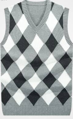 กั๊กไหมพรมชาย เสื้อไม่มีแขน ไดมอนด์ Monsoon size34 40 สีดำ น้ำเงิน