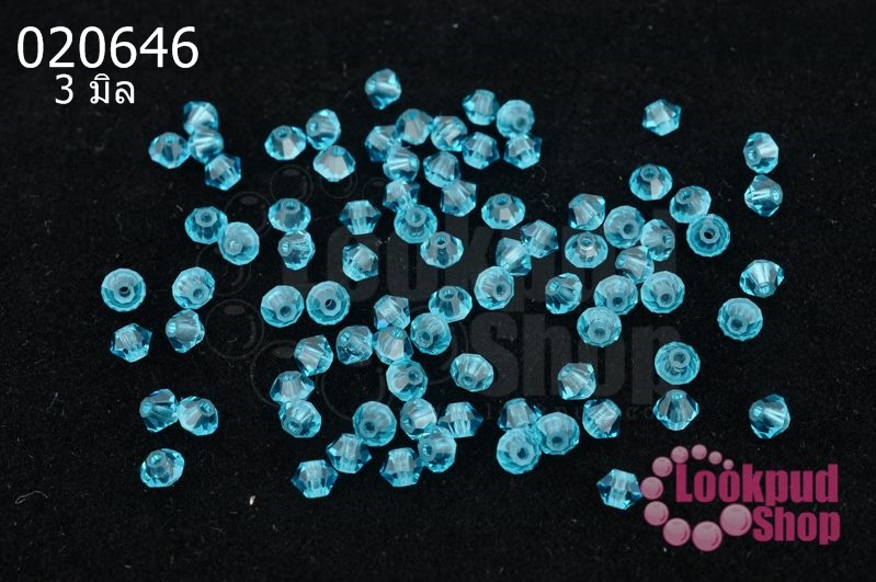 คริสตัลสวารอฟสกี้ (SWAROVSKI) สีกรมอ่อนใส(379) 3มิล(100เม็ด)