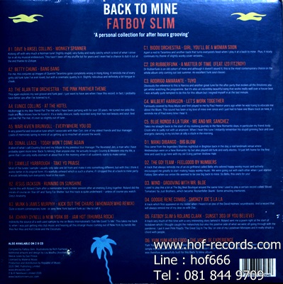 Fatboy Slim - Back To Mine 1Lp N.