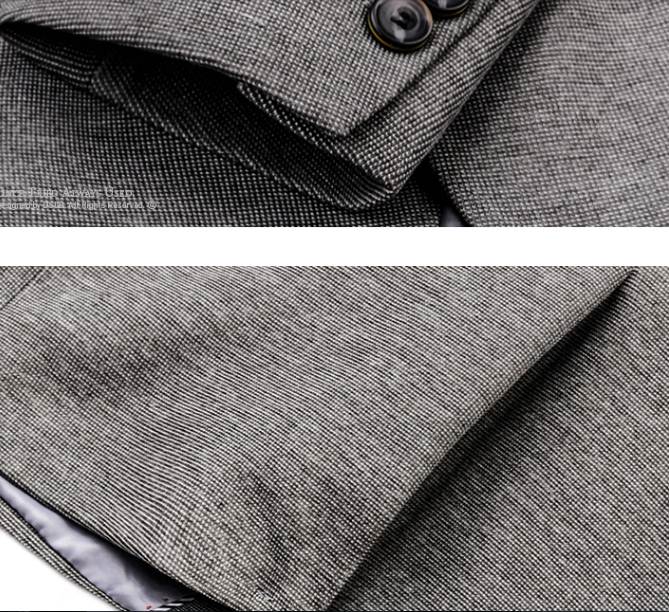 เสื้อสูทแฟชั่นชาย ปกเปิด ปกตั้ง คอจีน2สไตล์ แต่งพับ shawl กระดุมพิเศษ size No.33 เทา