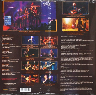 Alan Parsons - The Never Ending Show Live In The Netherlands 3Lp N.