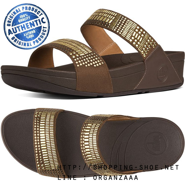 Fitflop Aztek Chada Slide Chocolate Brown ของแท้ นำเข้าจาก USA และ UK