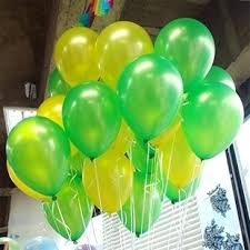 ลูกโป่งกลมเนื้อมุก สีเขียวมะนาว ไซส์ 10 นิ้ว แพ็คละ 10 ใบ (Round Balloons Size 10" - Pearl Lemon Green Color)