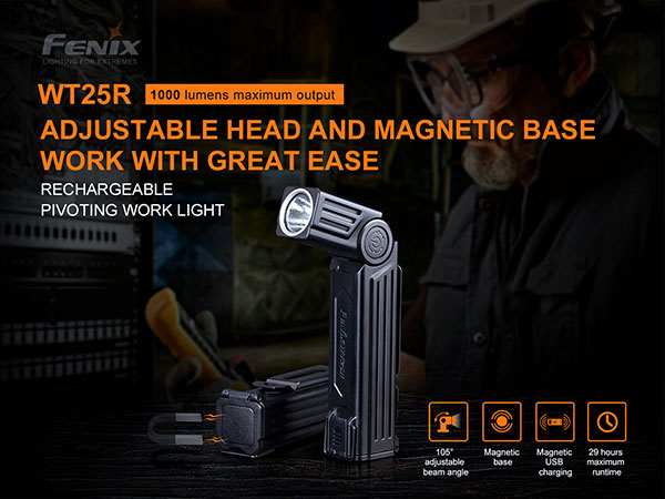 fenix WT25R 1000 Lu. ปรับองศาหัวงอได้