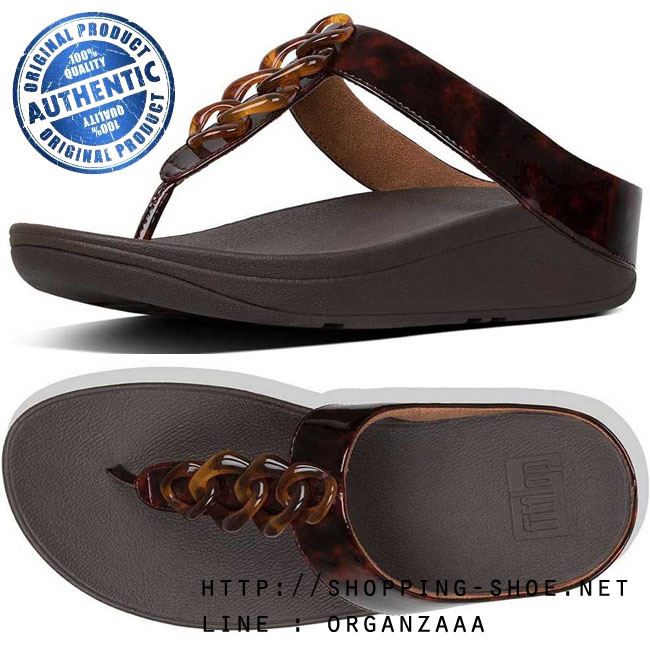 Fitflop Fino Tortoiseshell Chain Chocolate Brown ของแท้ นำเข้าจาก USA และ UK