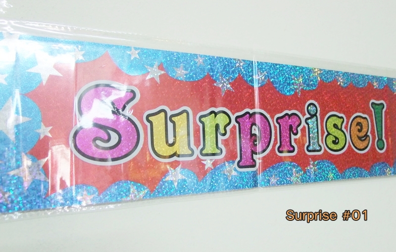 ป้ายฟลอย์ Banner เขียน Surprise