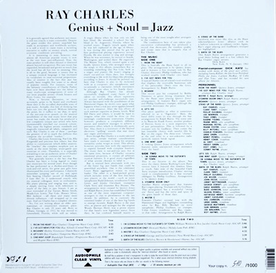Ray Charles - Genius + Soul = Jazz 1Lp N.