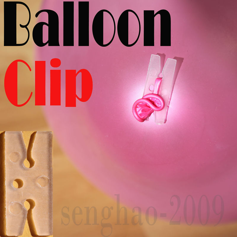 คลิปตัว H มัีดลูกโป่ง แพ็ค 20 ชิ้น - Balloon H Clip 20 pieces
