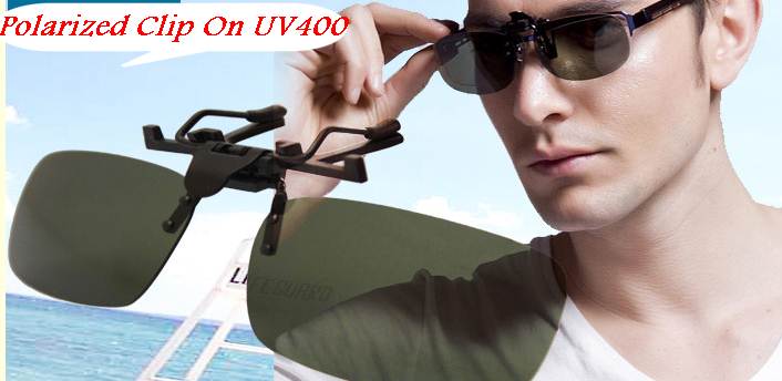 Polarize คลิบออนหนีบแว่นตากันแดด แข็งแรง พับเปิดปิดง่าย อเนกประส่งค์ กันUV400 (ดำเขียว ชา ดำเทา)