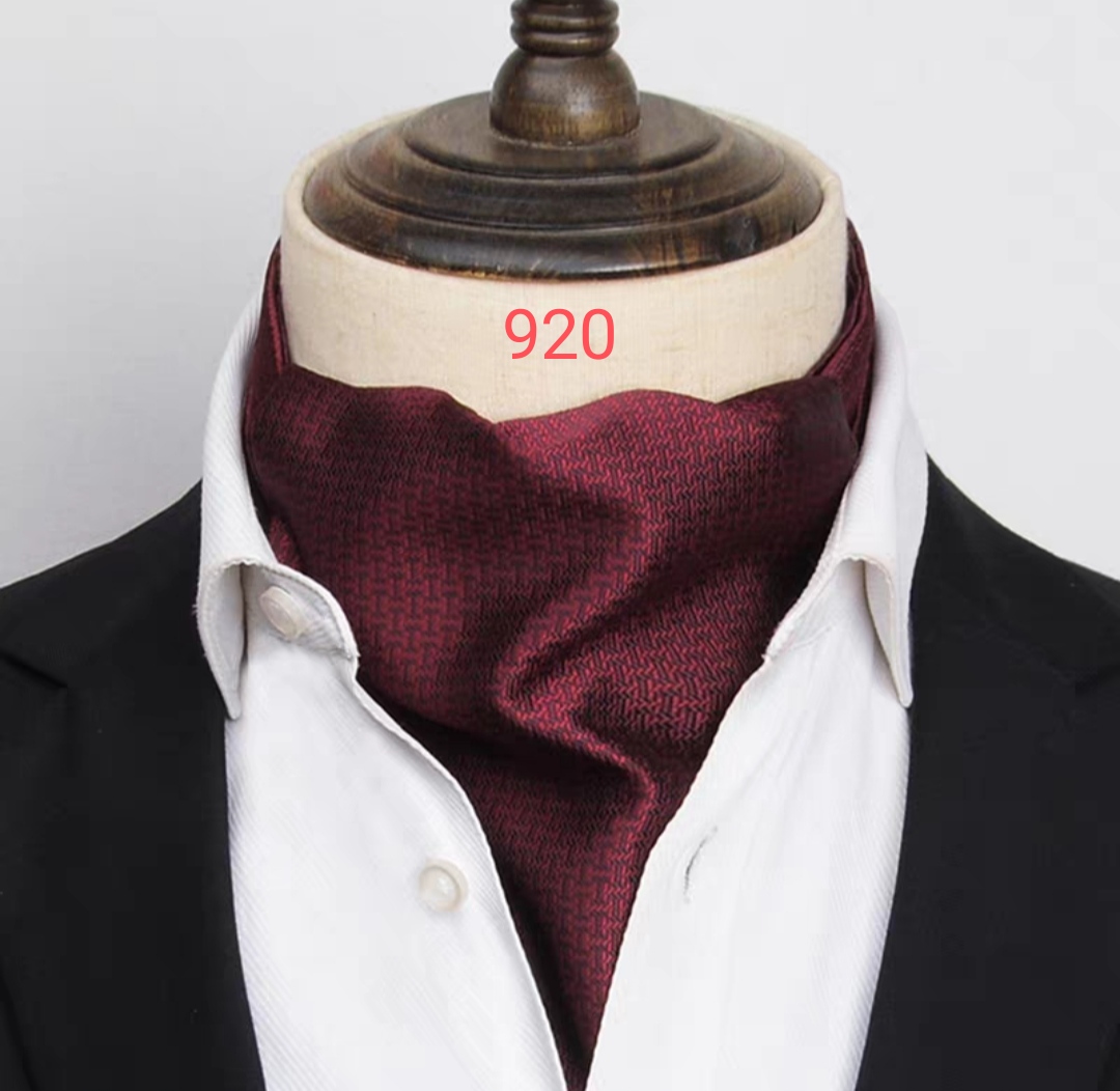 ผ้าผูกคอ ผ้าพันคอ ไทผูกคอ ไหมซาติน เล่นลาย คละแบบ สี ระบุรหัส