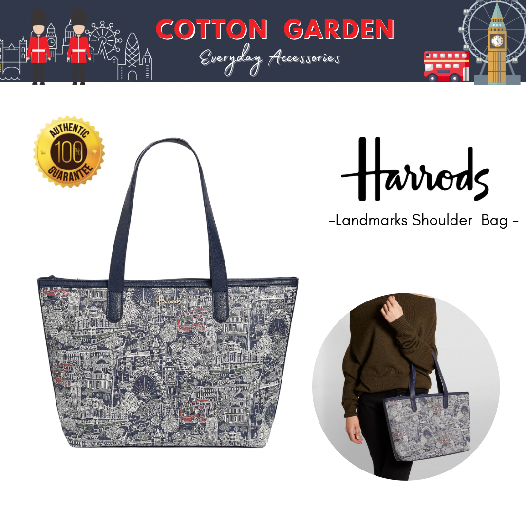 พร้อมส่ง Harrods Landmarks Shoulder Bag กระเป๋าสะพายพาดไหล่ แฮรอดส์ ของแท้