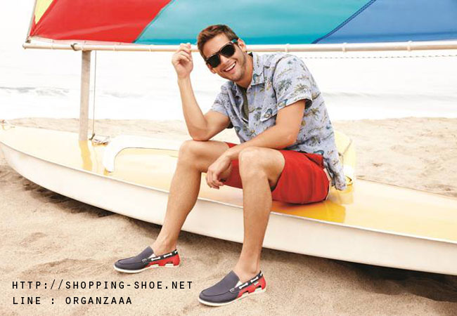 Crocs Beach Line Boat Slip On - Espresso / Stucco ของแท้ Outlet ไทยและอเมริกา