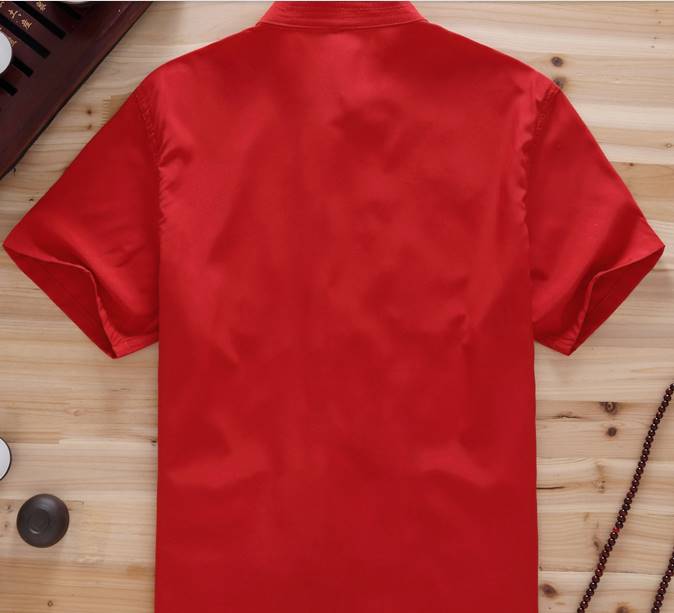 ชุดคอจีน กังฟู มังกร Size No.34 36 38 40 42 44 ดำ ขาว ครีม แดง