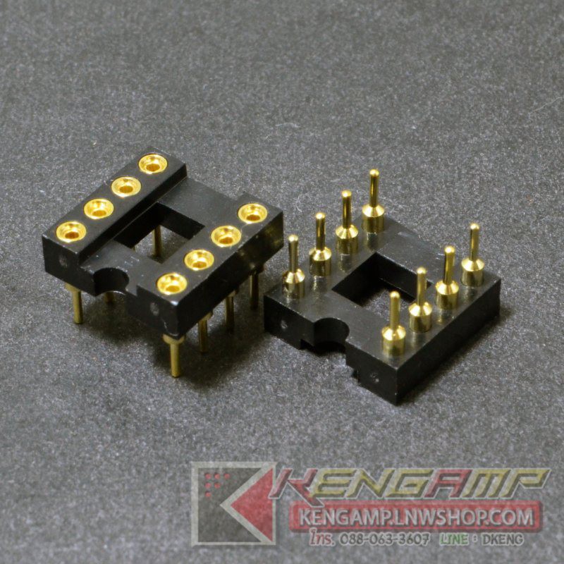 Socket DIP8 ขากลมชุบทอง 24K ยี่ห้อ NEXTRON