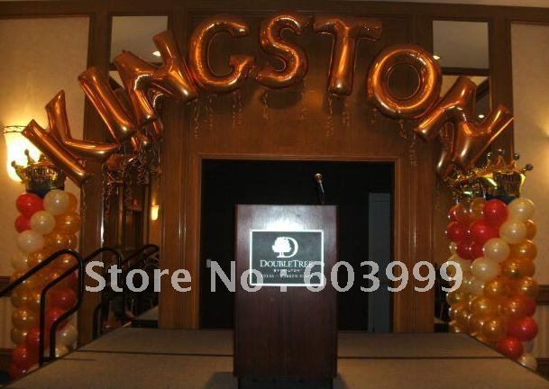 ลูกโป่งฟอยล์รูปตัวอักษร G สีทอง ไซส์จัมโบ้ 40 นิ้ว - G Letter Shape Foil Balloon Size 40" Gold Color