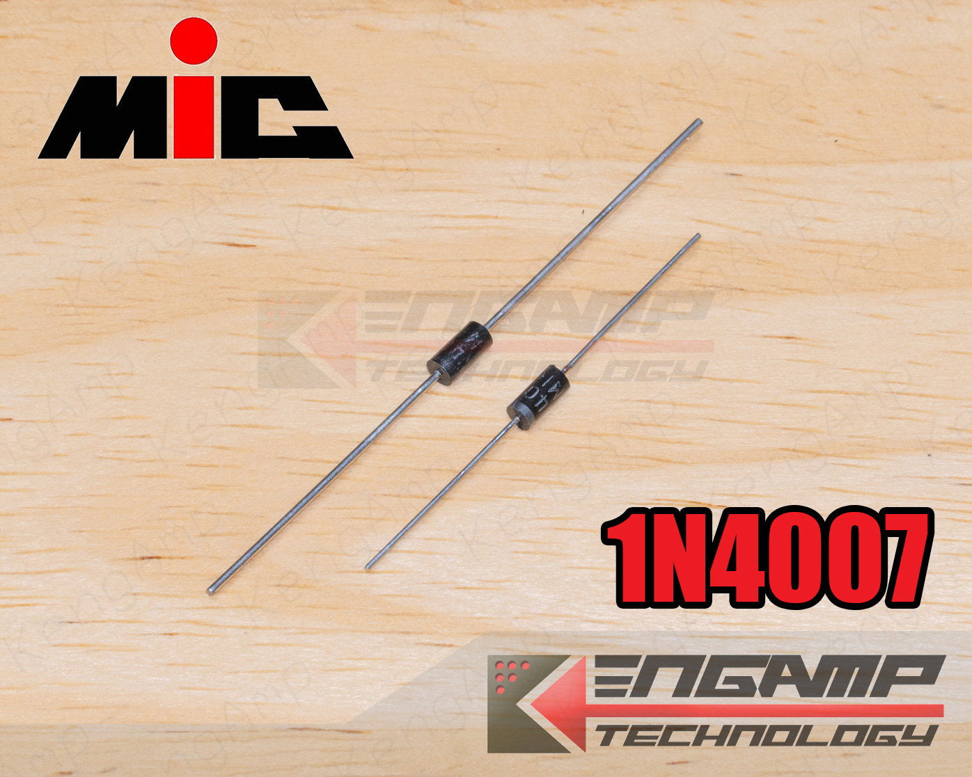 (สินค้ามีตัวเลือก) [DIOD] 1N4007 MIC DIOD 1A 700V DO-41