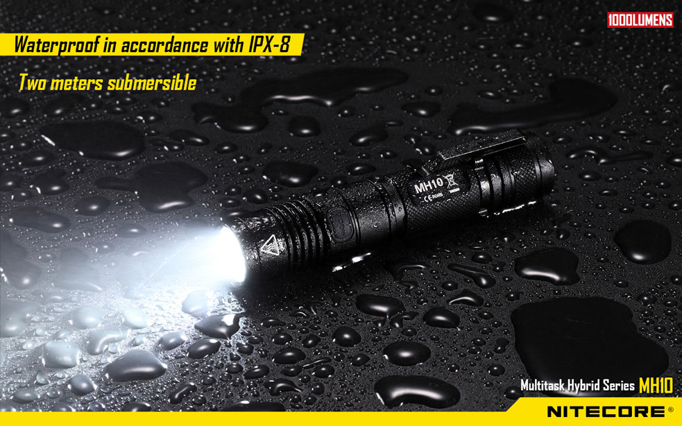 ไฟฉาย NITECORE MH10 **ชาร์จ USB แถมแบต18650**